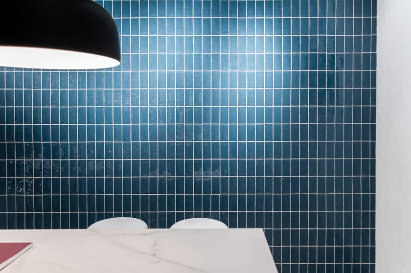 Signatur Havsblå blank 7,5x15