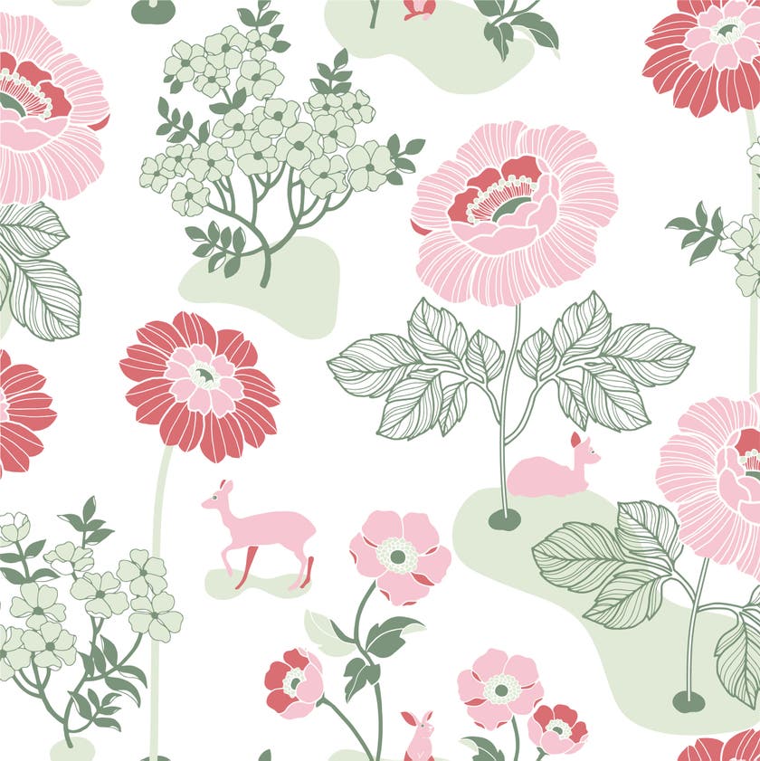 Duro - Blomsteräng, Röd Duro 1900