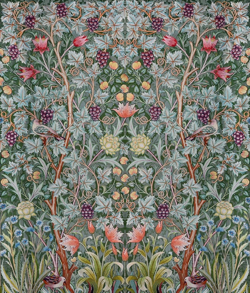 Midbec Tapeter - Vine Embroidery