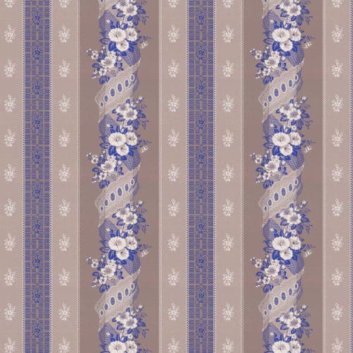 Lim & Handtryck - Felice Eleonore - Grå/Blå x114-44