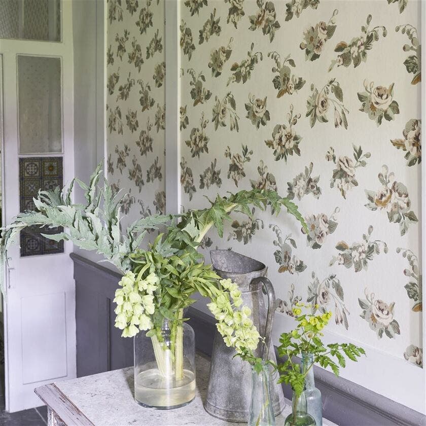Craven Street Flower Heritage Wallpaper