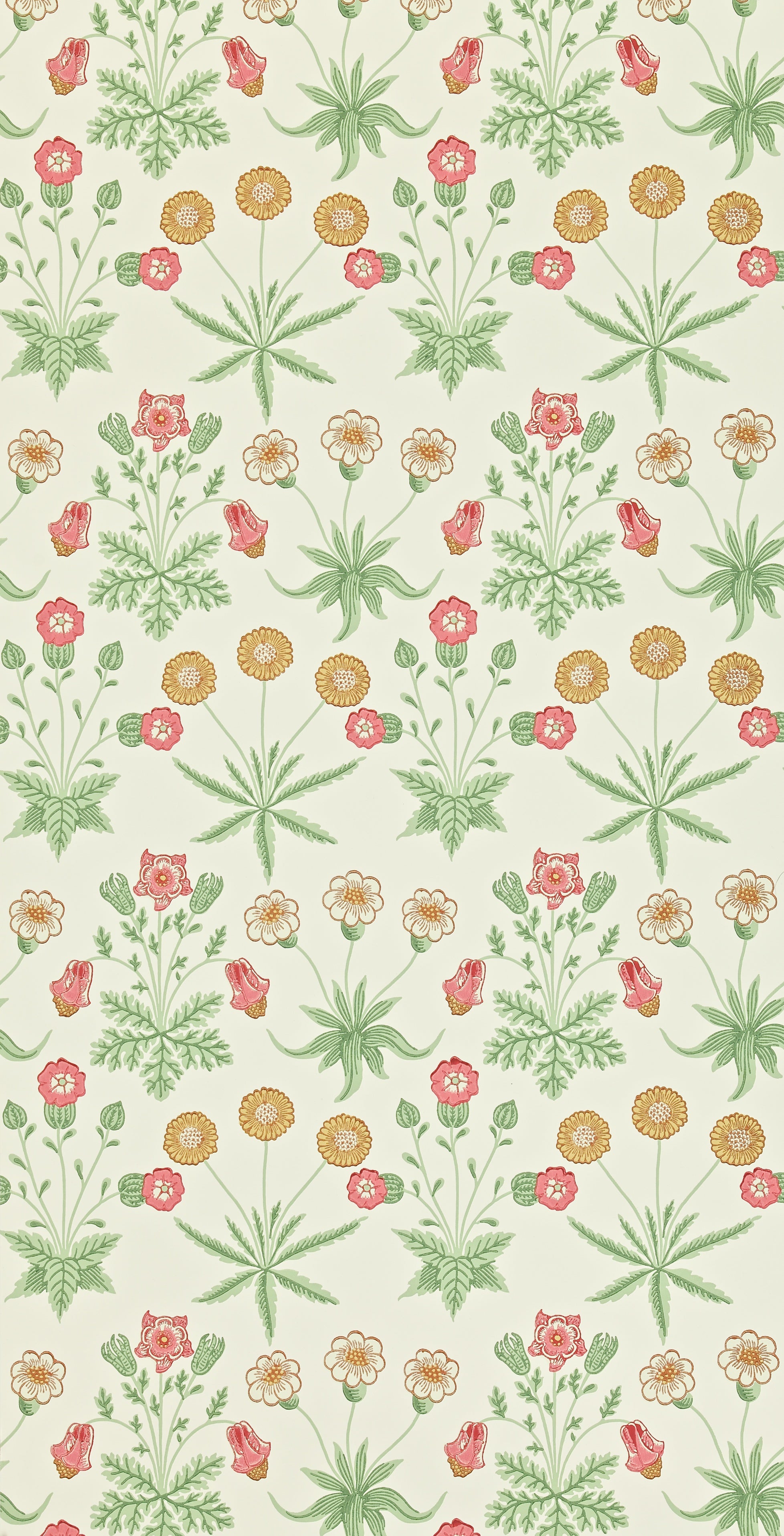 Morris & Co - Daisy Willow/Pink Morris and Friends Wallpa