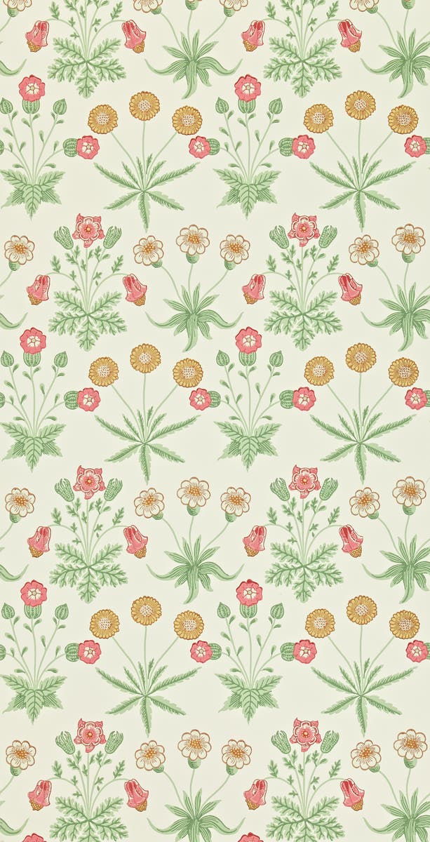 Morris & Co - Daisy Willow/Pink Morris and Friends Wallpa