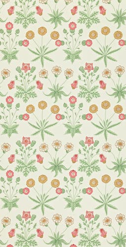 Morris & Co - Daisy Willow/Pink Morris and Friends Wallpa