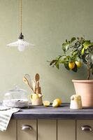 UNI MAT VERT JAUNE DAMIER