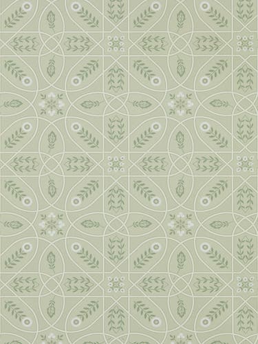 Morris & Co - Brophy Trellis Sage Linen Melsetter Wallpapers