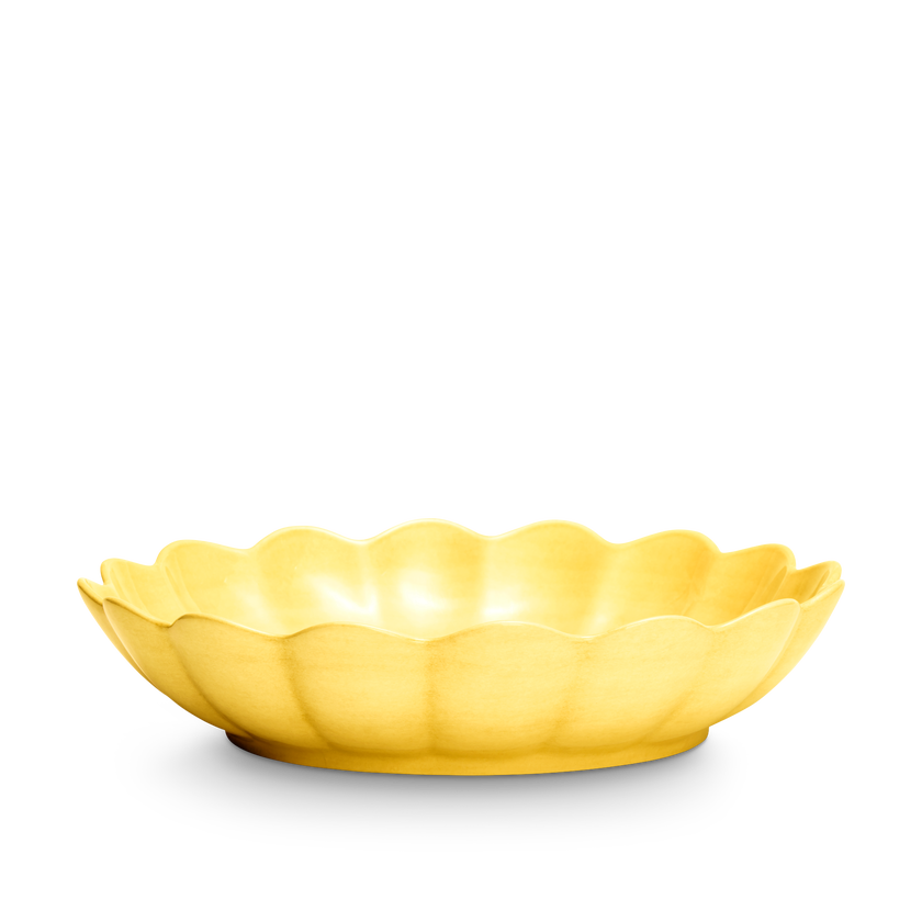 Oyster Skål 31cm Gul