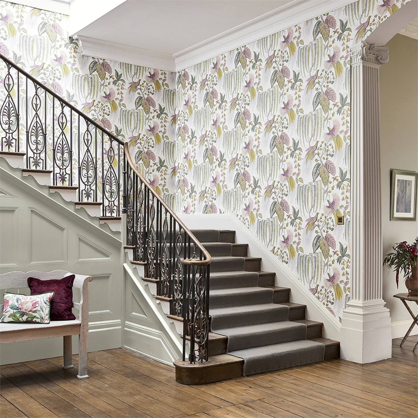 Sanderson - Bird Of Paradise Orchid Glasshouse Wallpapers