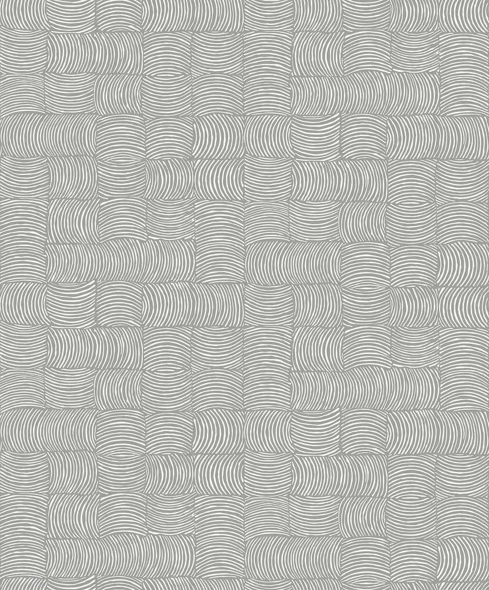 Carma - Peel & Stick Organic Squares Fog Grey NW55908