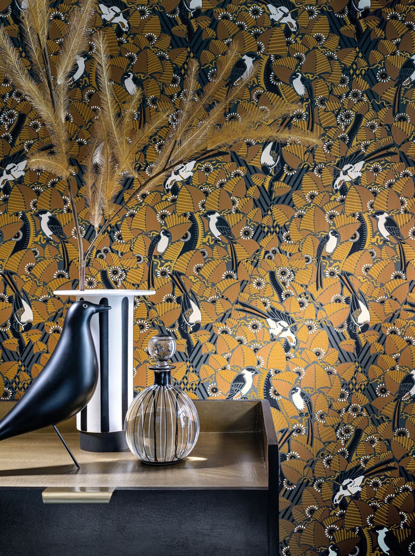 Casamance - Majoliques Ambre/Anthraci Printemps Viennois