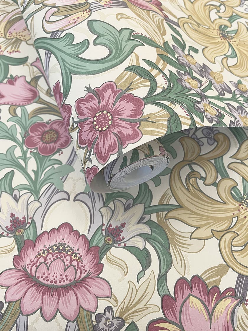 Intrade - Fleurmont Cream Multi Tales of the Manor Tapet