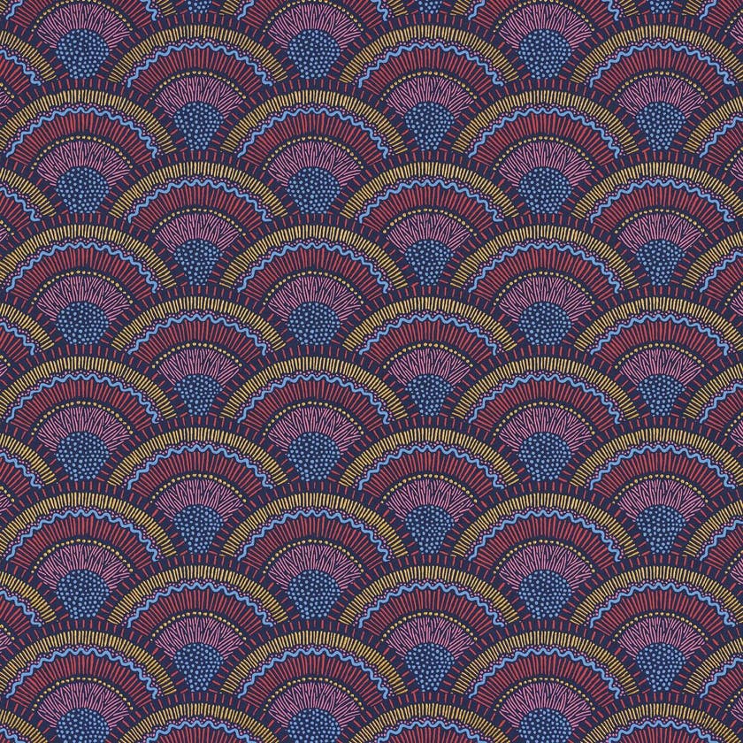 Casamance - Otto Marine/Magenta Printemps Viennois