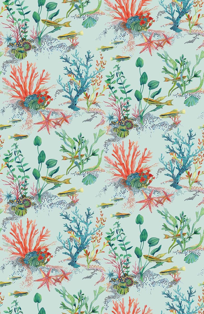 Osborne & Little - Coralline Lamorran Coralline Aqua