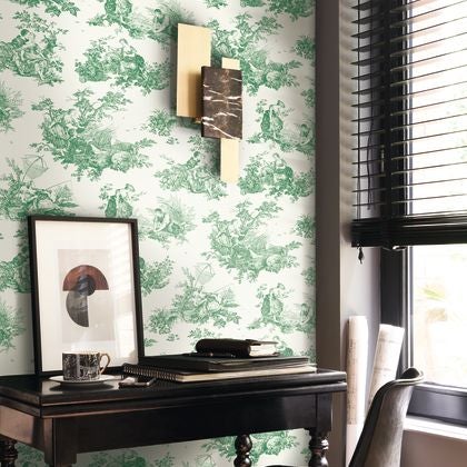 Casadeco - Scene D'Été Vert Empire Les Belles Toiles De Jouy