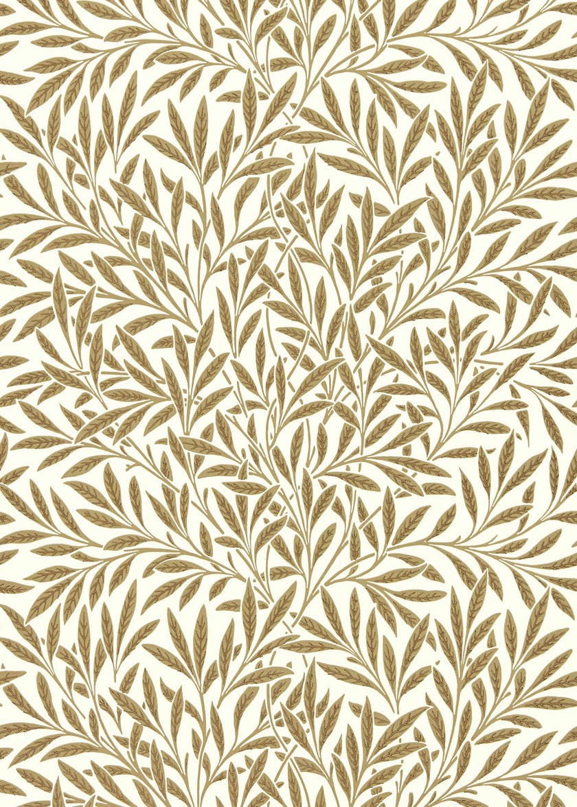 Willow Cream/Brown Queen Square Wallpapers