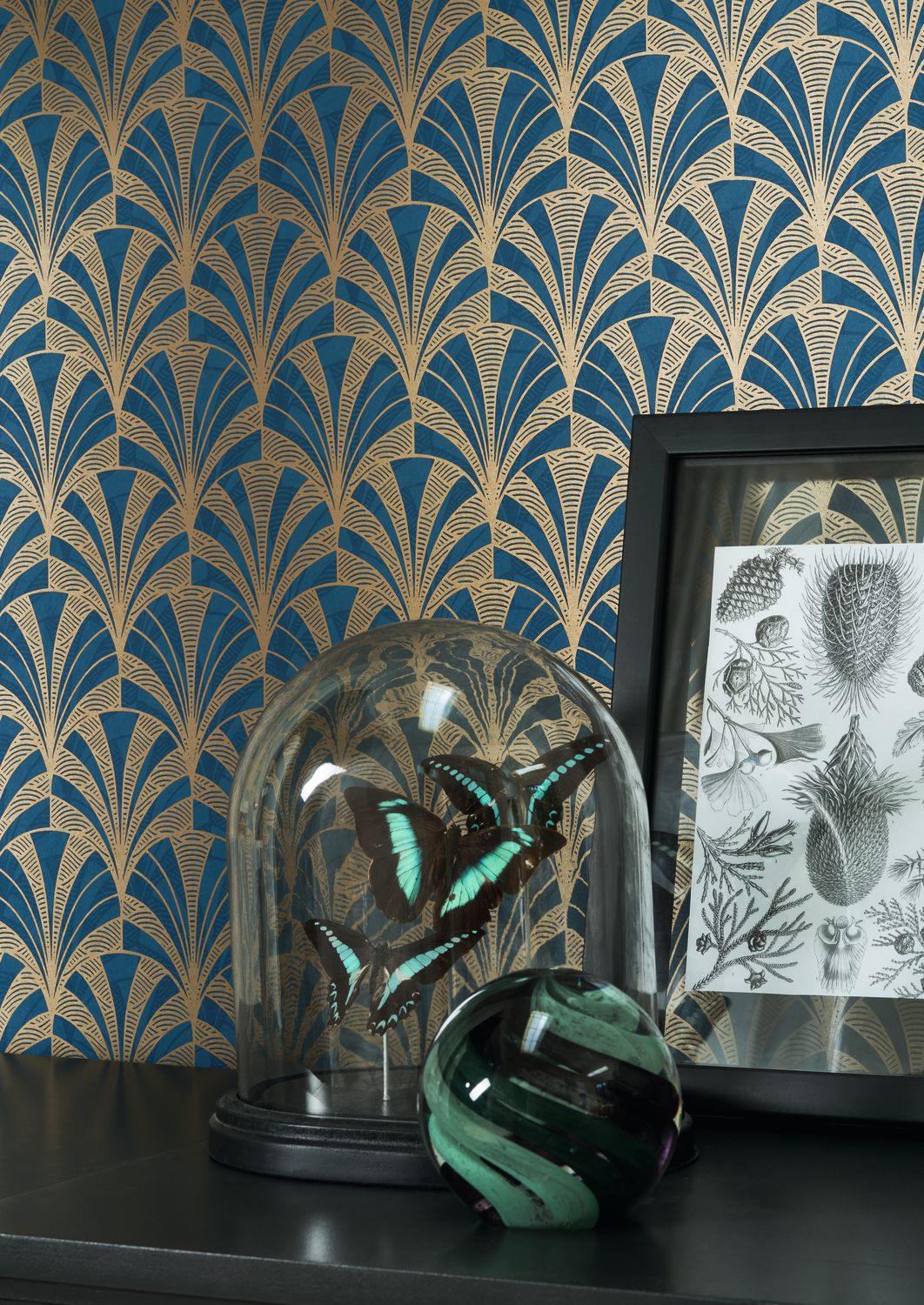 Casadeco - 1930 Palmette Bleu 1930