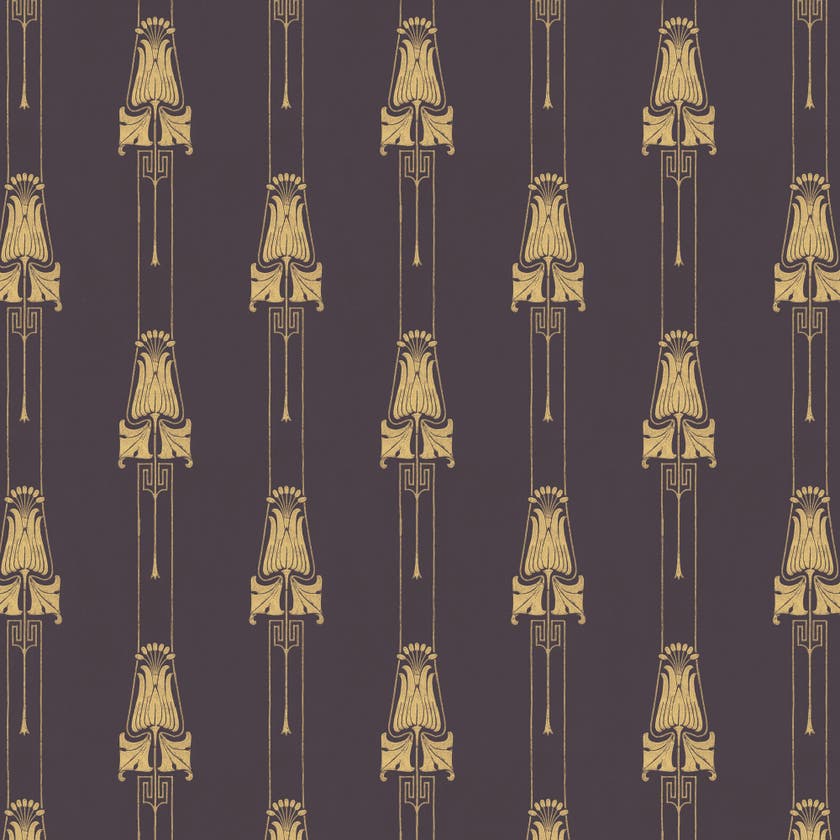 Lim & Handtryck - Slottsviken - Svart/Guld K48-20