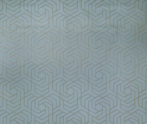 Osborne & Little - Hexagon Trellis Ice Blue