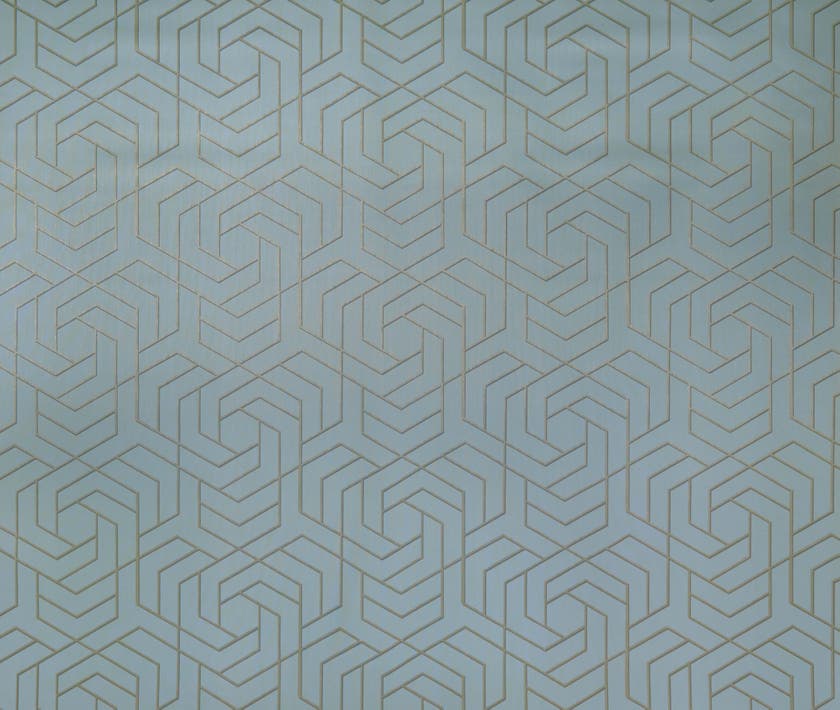 Osborne & Little - Hexagon Trellis Ice Blue