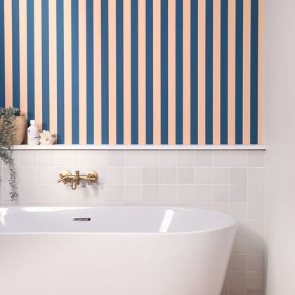 Caselio - Little Lines Bleu Nude Basics