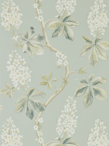 Sanderson - Chestnut Tree Grey Blue/S Arboretum Wallpapers