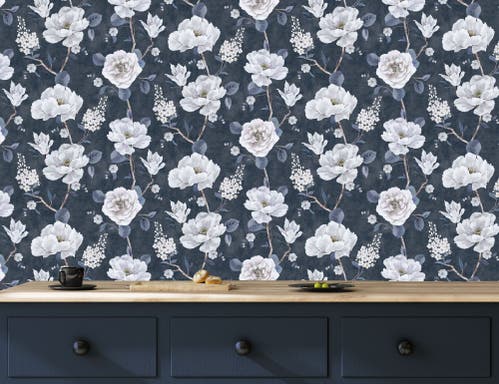 Ashley Floral Navy