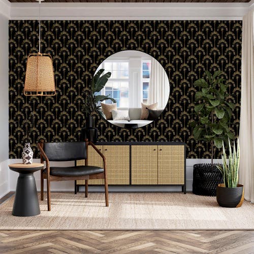Palm Palace Black & Gold