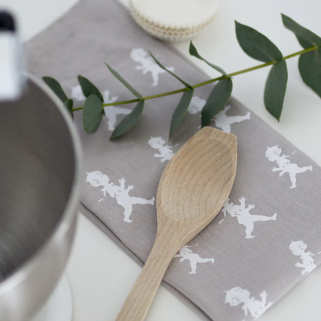 Kökshandduk 50x70 cm Grå/Vit