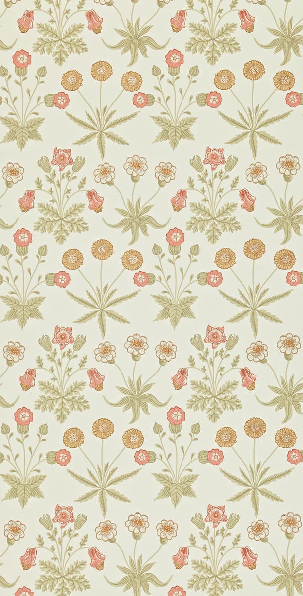 Morris & Co - Daisy Coral/Manilla Archive II Wallpapers