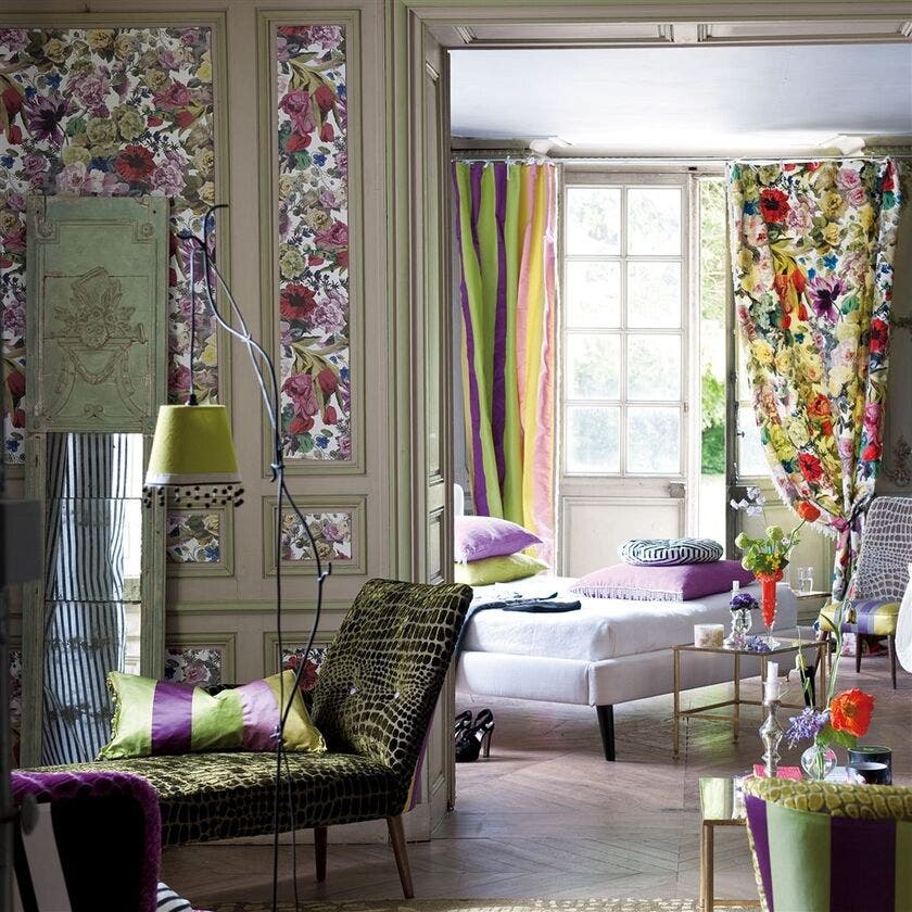 Orangerie 3m Drop Zephirine Wallpaper