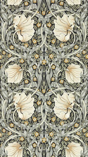 Morris & Co - Pimpernel Ink/Sage Morris and Friends Wallpa