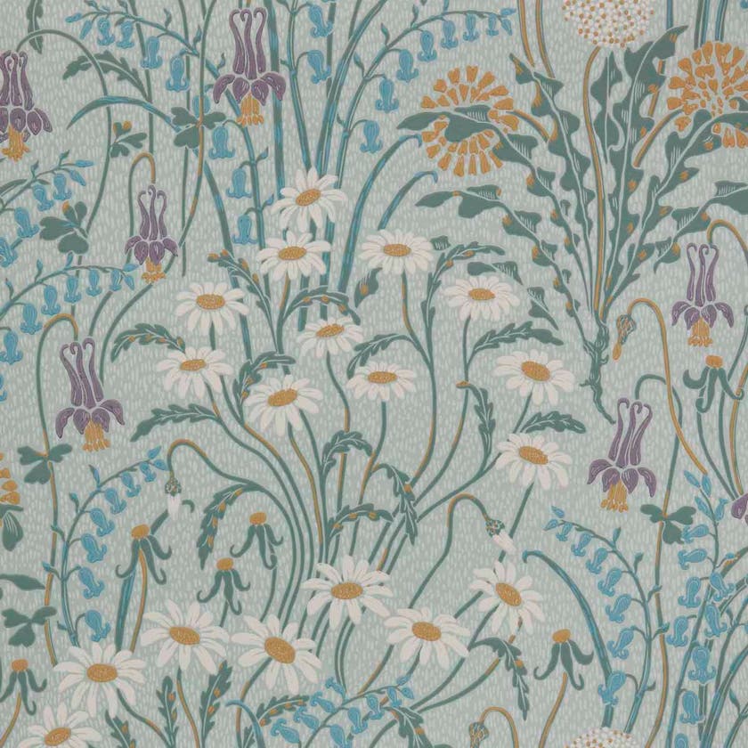 Carma - Flower Meadow celeste V&A Decorative Papers 2