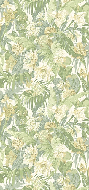GP&J Baker - Original Tropical Flower Soft Green BW45132-4