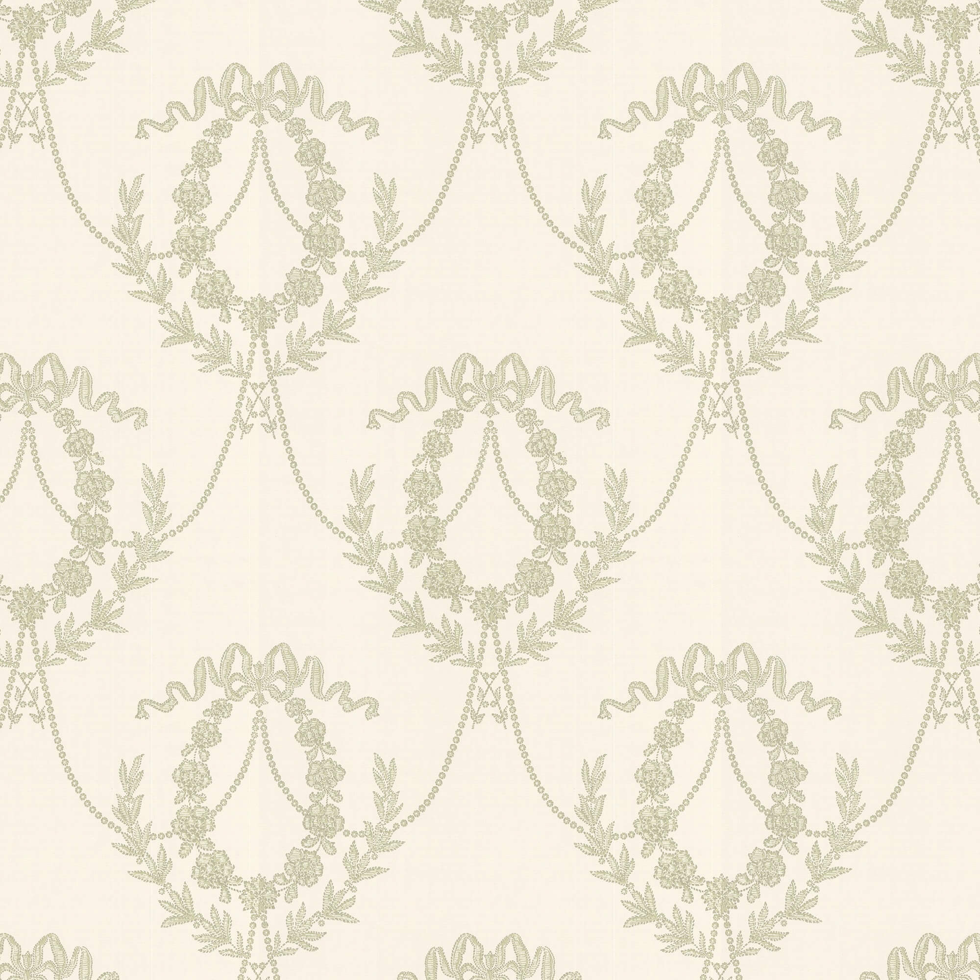 Lim & Handtryck - Hovkonditoriet - Vit/Ljusgrön x121-56