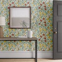 Fruit Green Indigo/Madder Simply Morris Wallpapers
