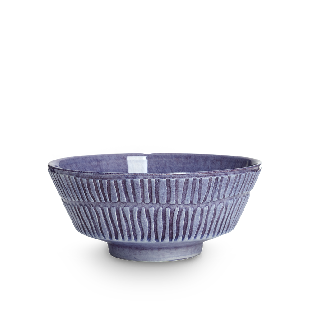 Stripes Skål 15 cm Viol