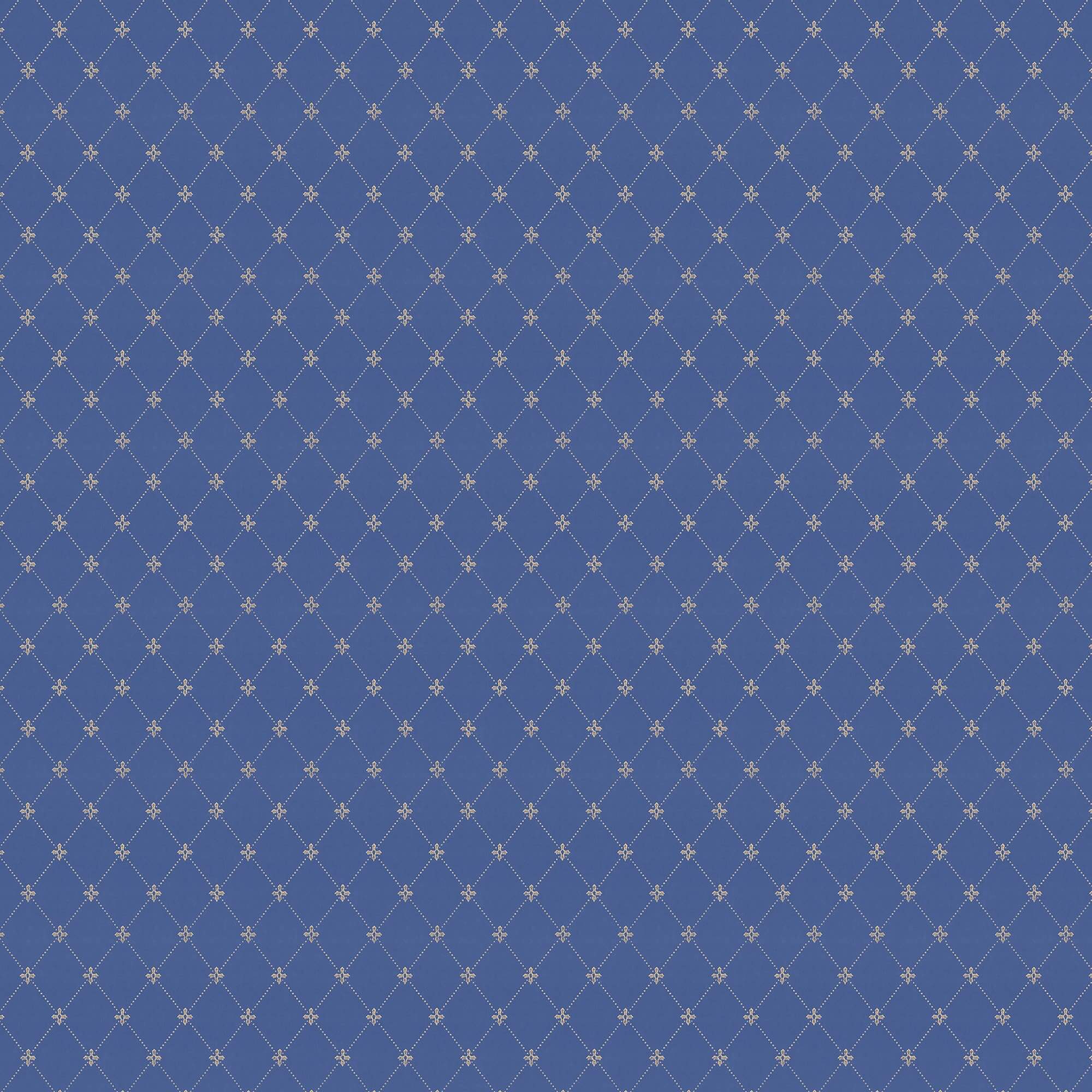 Lim & Handtryck - Filipsborg - Blå/Guld x123-40