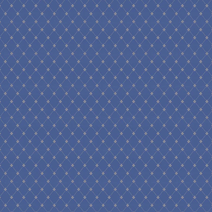 Lim & Handtryck - Filipsborg - Blå/Guld x123-40