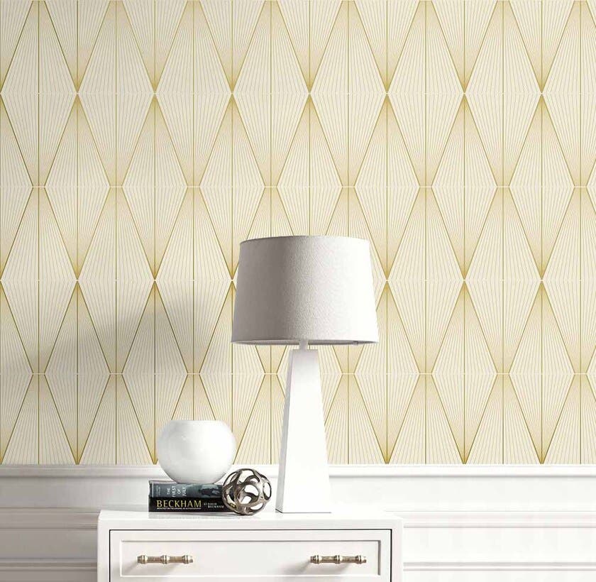Peel & Stick Geo Diamond Goldenrod NW55805