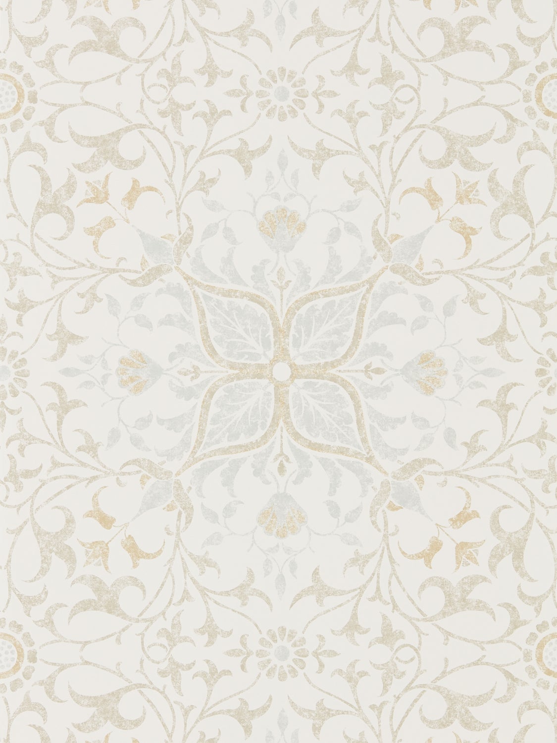 Morris & Co - Pure Net Ceiling Cream/Eg Morris Pure Wallpapers