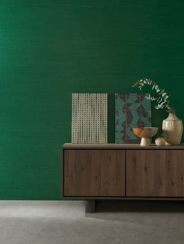 Osborne & Little - Grasscloth Kanoko Grasscloth Emerald