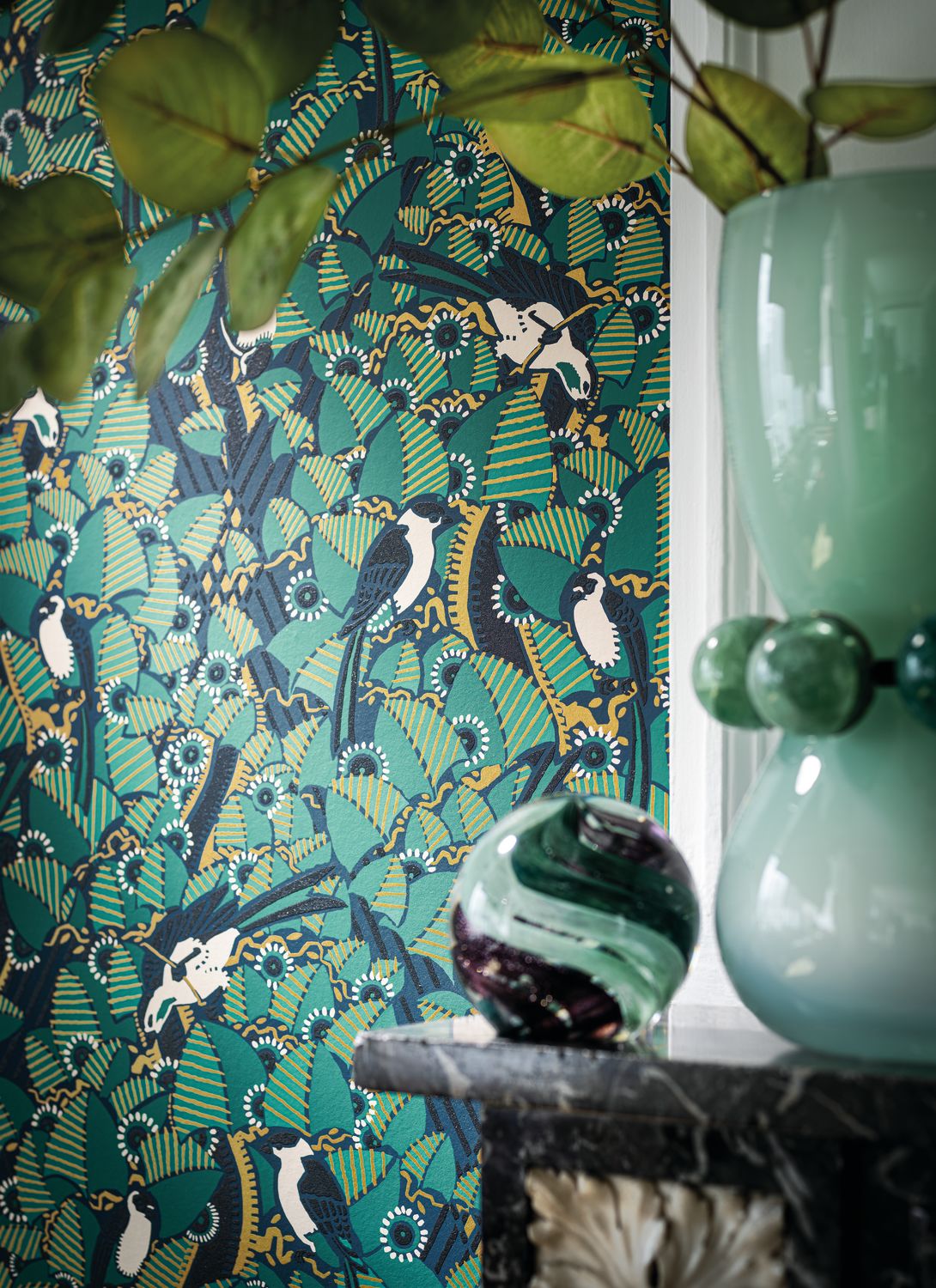 Casamance - Majoliques Marine/Emeraud Printemps Viennois