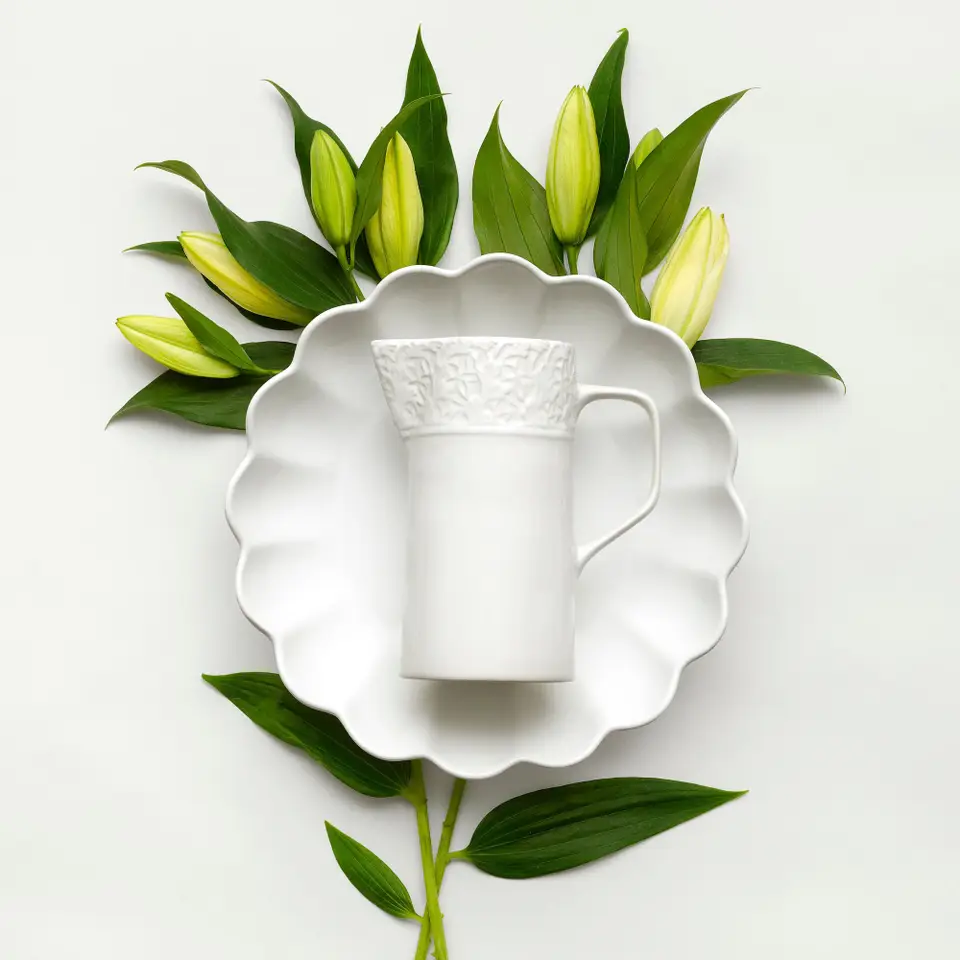 Lace Kanna 20 cm Vit