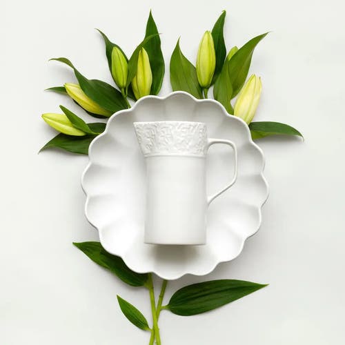 Lace Kanna 20 cm Vit