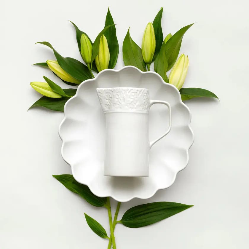 Lace Kanna 20 cm Vit