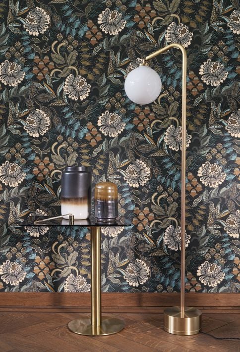 Casadeco - Bloomsbury Noir Reglisse Derby