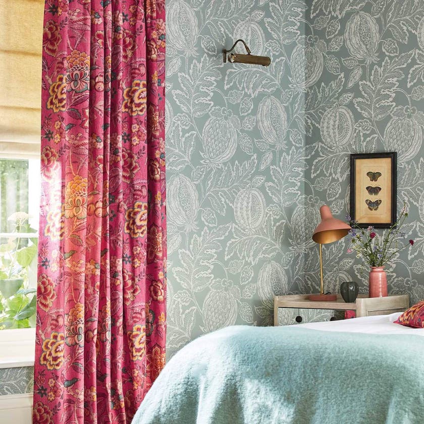 Sanderson - Cantaloupe English Grey Caspian Wallpapers