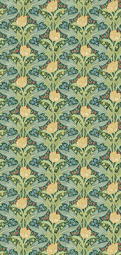 GP&J Baker - Brantwood Tulip & Jasmine Emerald BW45104-3