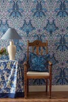 Spring Thicket Indigo/Lil Bedford Park Wallpapers
