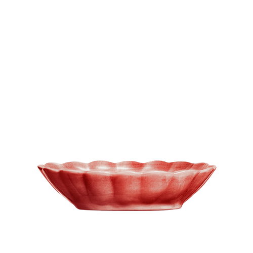 Oyster Skål 23x18 cm Röd